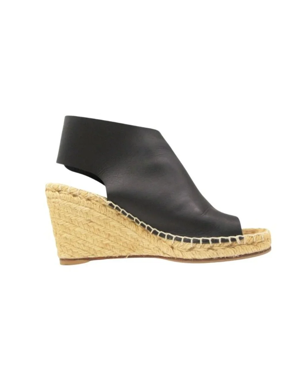 Celine Sandals Phoebe Philo Era by Leather Open Toe Wedge Sole Espadrille Shoes